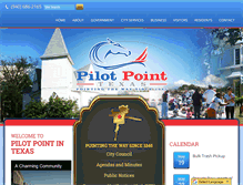 Tablet Screenshot of cityofpilotpoint.org